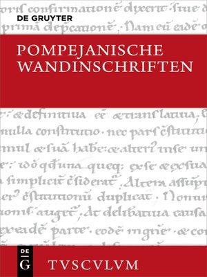 cover image of Pompejanische Wandinschriften
